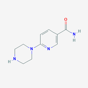 molecular formula C10H14N4O B3260735 6-(Piperazin-1-yl)pyridine-3-carboxamide CAS No. 334002-41-4