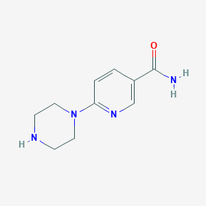 6-(Piperazin-1-yl)pyridine-3-carboxamide