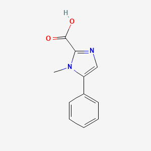 molecular formula C11H10N2O2 B3260743 1-Methyl-5-phenyl-1H-imidazole-2-carboxylic acid CAS No. 334017-45-7