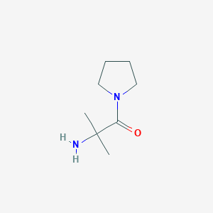 molecular formula C8H16N2O B3260765 (1,1-Dimethyl-2-oxo-2-pyrrolidin-1-ylethyl)amine hydrochloride CAS No. 334529-11-2