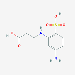 molecular formula C9H12N2O5S B3260773 2-beta-Carboxyethylamino-4-aminobenzenesulfonicacid CAS No. 334757-72-1