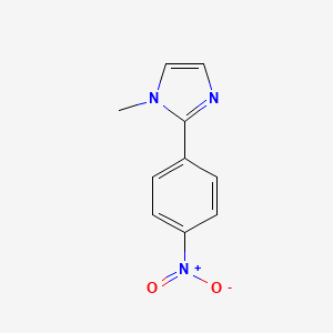 molecular formula C10H9N3O2 B3260785 1-methyl-2-(4-nitrophenyl)-1H-imidazole CAS No. 334952-04-4