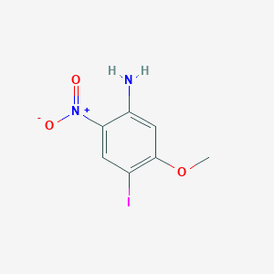 molecular formula C7H7IN2O3 B3260860 4-Iodo-5-methoxy-2-nitroaniline CAS No. 335349-66-1