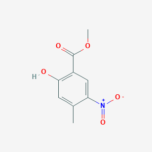 molecular formula C9H9NO5 B3260976 Methyl 2-hydroxy-4-methyl-5-nitrobenzoate CAS No. 337520-75-9