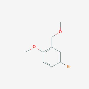 molecular formula C9H11BrO2 B3261069 4-Bromo-1-methoxy-2-(methoxymethyl)benzene CAS No. 338454-43-6