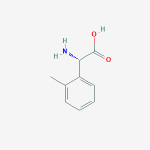 molecular formula C9H11NO2 B3261123 (S)-Amino-o-tolyl-acetic acid CAS No. 339274-33-8