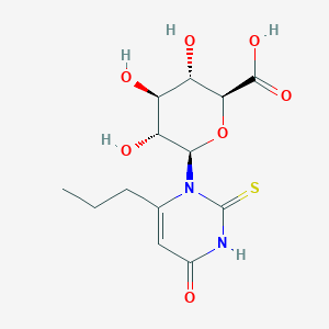 molecular formula C13H18N2O7S B3261181 Propylthiouracil N-b-D-glucuronide CAS No. 33987-24-5