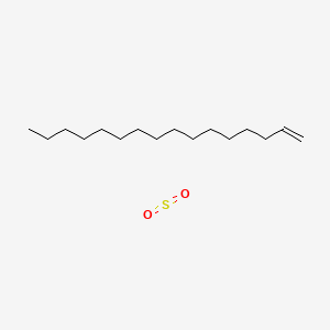 molecular formula C16H32O2S B3261186 hexadec-1-ene;sulfur dioxide CAS No. 33991-01-4