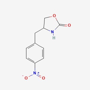 molecular formula C10H10N2O4 B3261201 4-[(4-Nitrophenyl)methyl]-1,3-oxazolidin-2-one CAS No. 340041-92-1