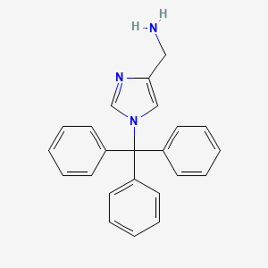 molecular formula C23H21N3 B3261220 C-(1-TRITYL-1H-IMIDAZOL-4-YL)-METHYLAMINE CAS No. 340179-89-7