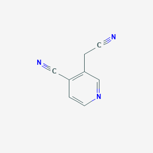 molecular formula C8H5N3 B3261311 4-Cyano-3-Pyridineacetonitrile CAS No. 3423-43-6