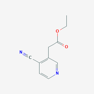 molecular formula C10H10N2O2 B3261318 Ethyl 2-(4-cyanopyridin-3-YL)acetate CAS No. 3423-46-9