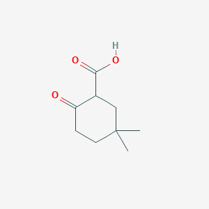 molecular formula C9H14O3 B3261332 5,5-Dimethyl-2-oxocyclohexane-1-carboxylic acid CAS No. 342616-86-8