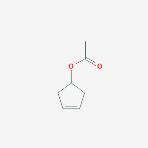 molecular formula C7H10O2 B3261363 Cyclopent-3-en-1-yl acetate CAS No. 34286-18-5