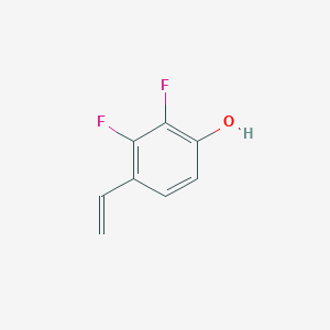 molecular formula C8H6F2O B3261393 2,3-Difluoro-4-vinylphenol CAS No. 343305-64-6