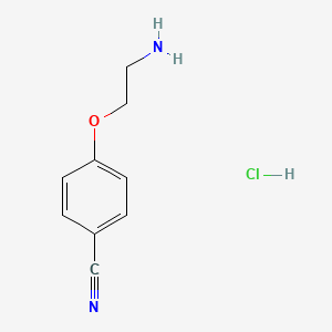 molecular formula C9H11ClN2O B3261399 4-(2-Aminoethoxy)benzonitrile hydrochloride CAS No. 34334-34-4