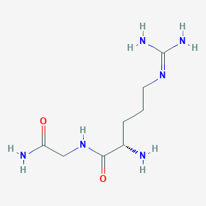 (2S)-2-amino-N-(2-amino-2-oxoethyl)-5-(diaminomethylideneamino)pentanamide