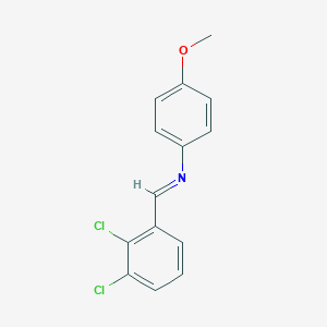 molecular formula C14H11Cl2NO B326142 N-(2,3-dichlorobenzylidene)-N-(4-methoxyphenyl)amine 