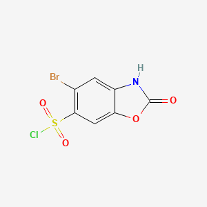 5-Bromo-2-oxo-2,3-dihydro-1,3-benzoxazole-6-sulfonyl chloride