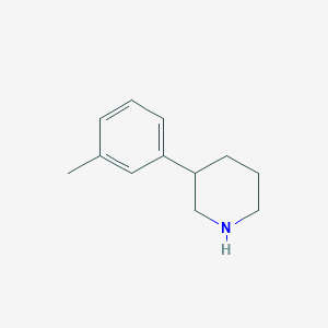 molecular formula C12H17N B3261441 3-(3-Methylphenyl)piperidine CAS No. 343856-70-2