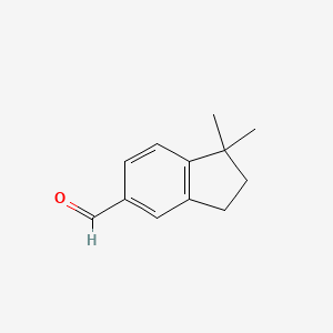 molecular formula C12H14O B3261449 1,1-Dimethylindan-5-carboxaldehyde CAS No. 343857-09-0