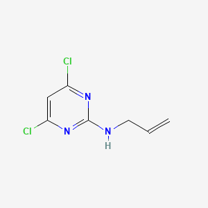 molecular formula C7H7Cl2N3 B3261456 N-allyl-4,6-dichloropyrimidin-2-amine CAS No. 34386-98-6