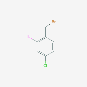 molecular formula C7H5BrClI B3261470 1-(Bromomethyl)-4-chloro-2-iodobenzene CAS No. 343929-11-3