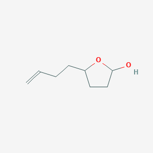 molecular formula C8H14O2 B3261521 5-(But-3-en-1-yl)tetrahydrofuran-2-ol CAS No. 344353-08-8