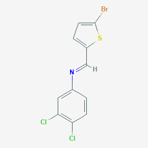 molecular formula C11H6BrCl2NS B326162 N-[(5-bromo-2-thienyl)methylene]-N-(3,4-dichlorophenyl)amine 