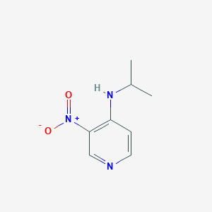 molecular formula C8H11N3O2 B3261661 3-nitro-N-(propan-2-yl)pyridin-4-amine CAS No. 34654-21-2