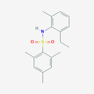 molecular formula C18H23NO2S B3261681 N-(2-ethyl-6-methylphenyl)-2,4,6-trimethylbenzenesulfonamide CAS No. 346704-42-5