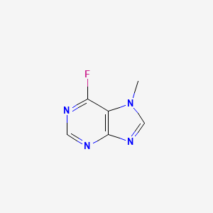 molecular formula C6H5FN4 B3261782 6-Fluoro-7-methyl-7H-purine CAS No. 34792-95-5