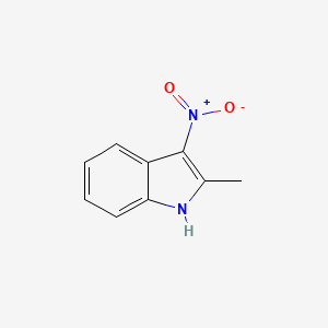 molecular formula C9H8N2O2 B3261809 2-methyl-3-nitro-1H-indole CAS No. 3484-08-0