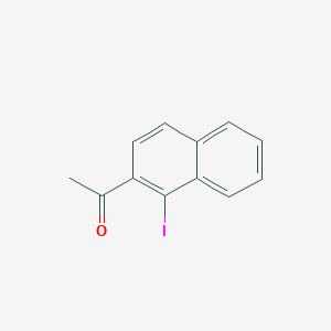 molecular formula C12H9IO B3261838 1-(1-iodonaphthalen-2-yl)ethan-1-one CAS No. 348616-35-3
