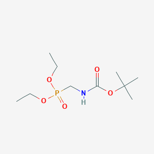 molecular formula C10H22NO5P B3261917 Diethyl (boc-aminomethyl)phosphonate CAS No. 350027-05-3