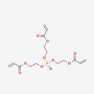 molecular formula C15H21O10P B3261984 Phosphinylidynetris(oxyethylene) triacrylate CAS No. 35057-49-9