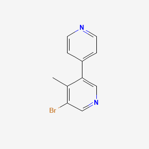molecular formula C11H9BrN2 B3262088 5-Bromo-4-methyl-3,4'-bipyridine CAS No. 351457-72-2