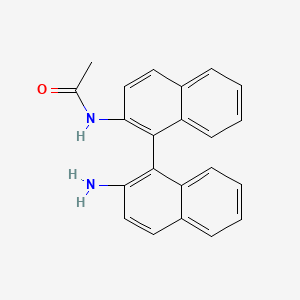 molecular formula C22H18N2O B3262147 N-[1-(2-aminonaphthalen-1-yl)naphthalen-2-yl]acetamide CAS No. 35216-74-1