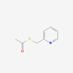 molecular formula C8H9NOS B3262181 S-(Pyridin-2-ylmethyl) ethanethioate CAS No. 35250-75-0