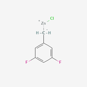 molecular formula C7H5ClF2Zn B3262197 Chlorozinc(1+);1,3-difluoro-5-methanidylbenzene CAS No. 352525-71-4