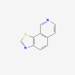 molecular formula C10H6N2S B3262242 Thiazolo[4,5-h]isoquinoline CAS No. 35317-82-9