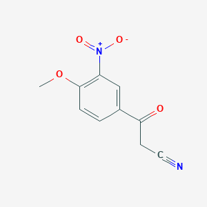 molecular formula C10H8N2O4 B3262256 3-(4-Methoxy-3-nitrophenyl)-3-oxopropanenitrile CAS No. 353263-38-4