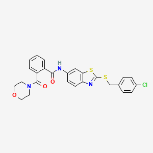 molecular formula C26H22ClN3O3S2 B3262336 CID1231538 CAS No. 354126-20-8