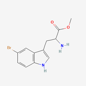 molecular formula C12H13BrN2O2 B3262399 methyl 2-amino-3-(5-bromo-1H-indol-3-yl)propanoate CAS No. 355017-52-6