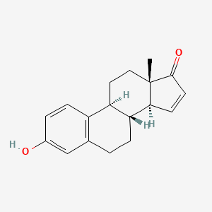 molecular formula C18H20O2 B3262482 Estra-1,3,5(10),15-tetraen-17-one, 3-hydroxy- CAS No. 3563-25-5