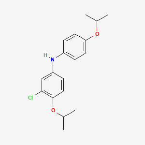 molecular formula C18H22ClNO2 B3262545 3-Chloro-4-isopropoxy-N-(4-isopropoxyphenyl)aniline CAS No. 35721-17-6