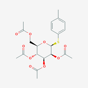 molecular formula C21H26O9S B3262603 beta-D-Mannopyranoside, 4-methylphenyl 1-thio-, 2,3,4,6-tetraacetate CAS No. 358681-69-3