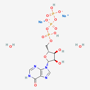 molecular formula C10H13N4Na2O14P3 B3262692 Inosine 5'-triphosphate, disodium salt dihydrate CAS No. 36051-67-9