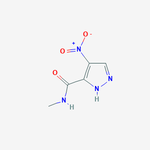 molecular formula C5H6N4O3 B3262701 N-Methyl-4-nitro-1H-pyrazole-3-carboxamide CAS No. 360573-34-8