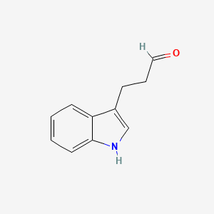 molecular formula C11H11NO B3262728 1H-Indole-3-propanal CAS No. 360788-02-9